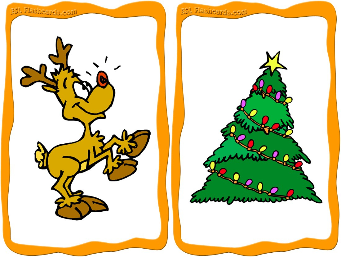 Christmas Flashcards - 23 Free Printable Flashcards - Free Printable Vocabulary Flashcards