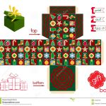 Christmas Gift Box Template Free Printable – Festival Collections   Printable Box Templates Free Download