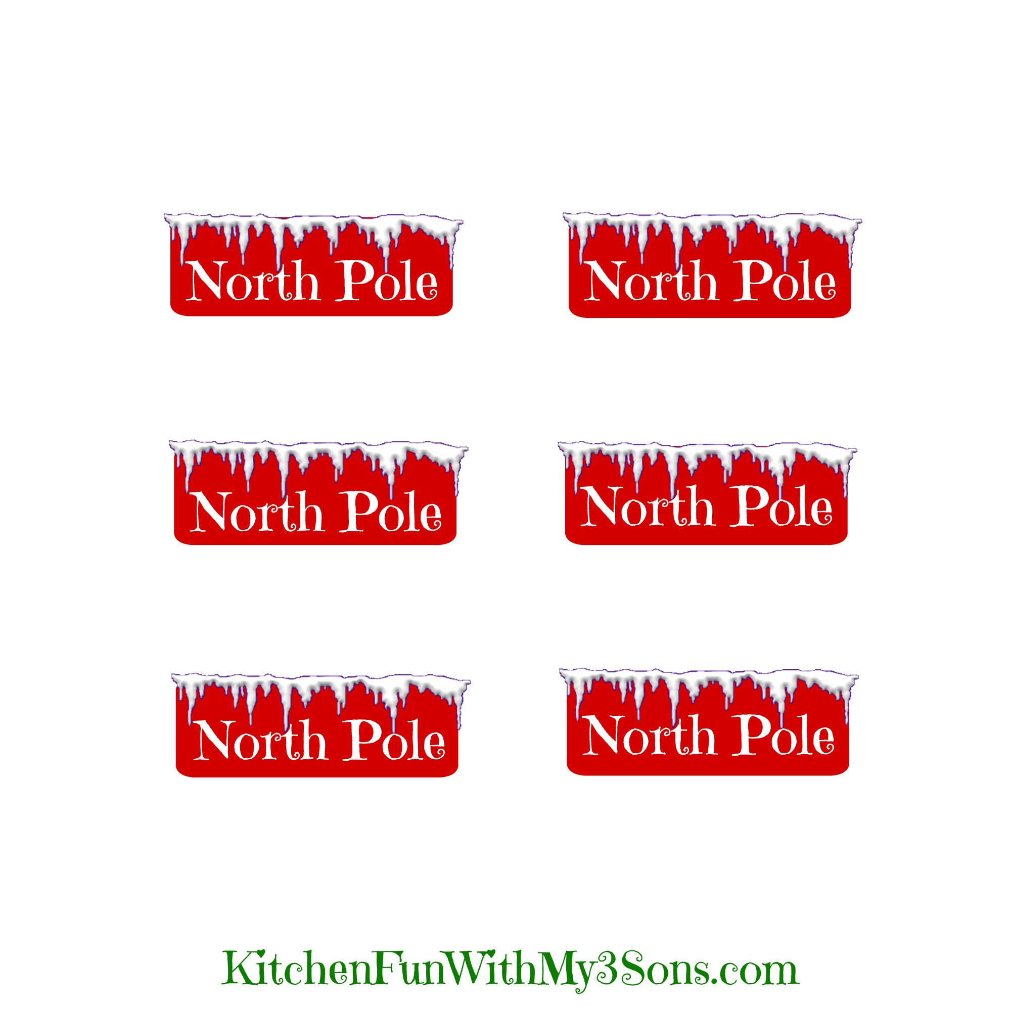 Christmas North Pole Cheese Stick Snacks With A Free Printable - Free Printable Out Of Service Sign