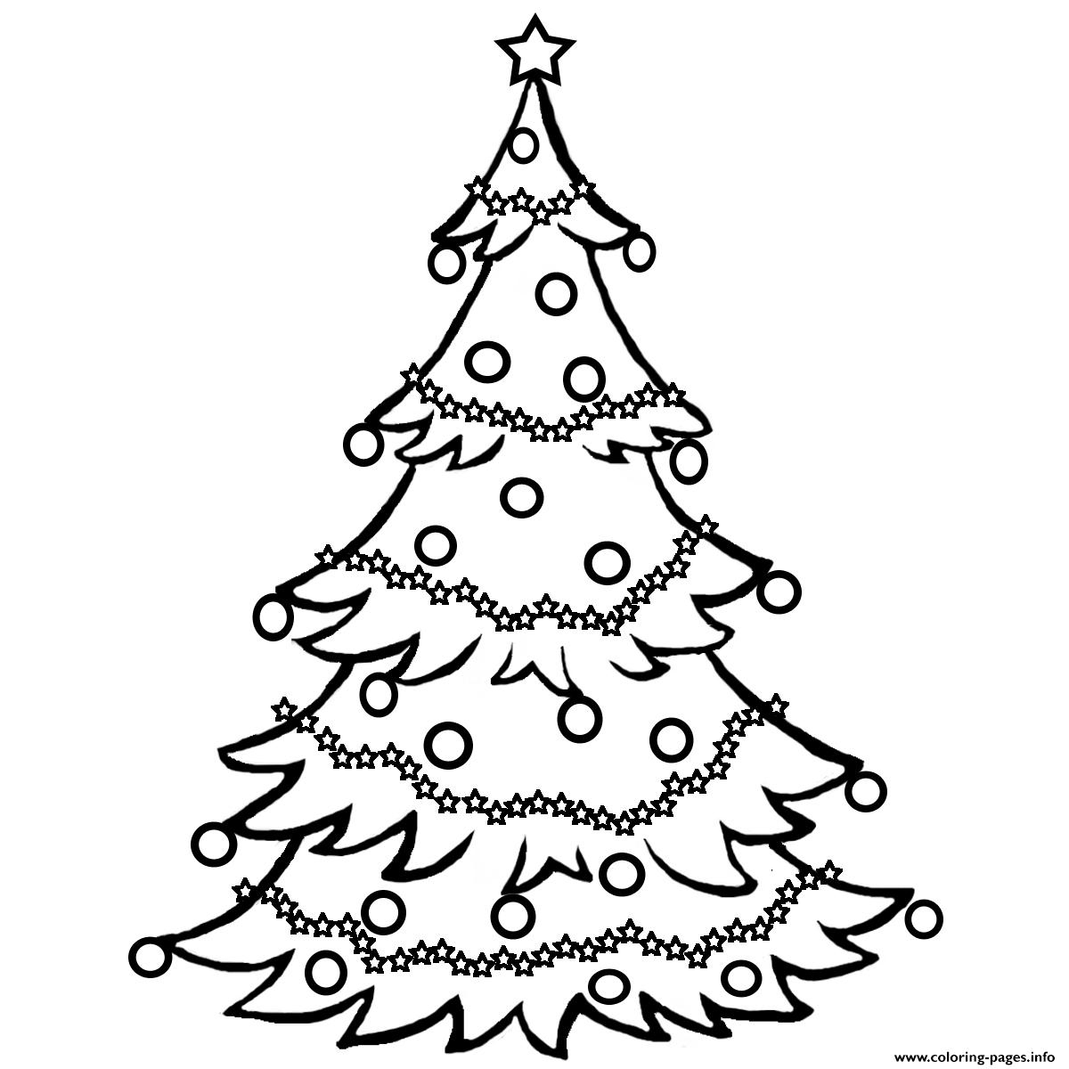 Christmas Tree Free Coloring Pages Printable - Free Printable Christmas Tree Images