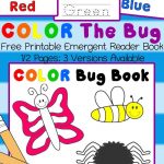 Color The Bug Free Printable Emergent Reader Book   | Preschool   Free Printable Reading Books For Preschool