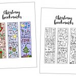 Coloring Christmas Bookmarks Free Printable ~ Daydream Into Reality   Free Printable Bookmarks For Christmas