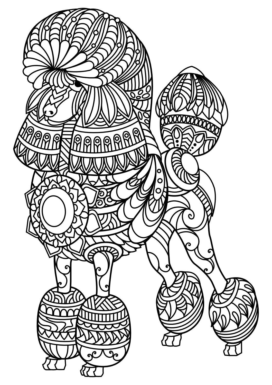 Coloring Farm Animals Colouring Pages Pdf Also Wild Animal | Adult - Free Printable Mandalas Pdf