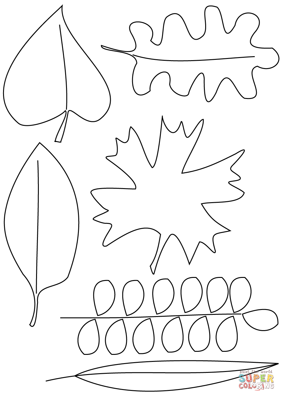 Coloring Pages : Autumn Leaves Coloring Pages Page Free Printable - Free Printable Leaf Coloring Pages