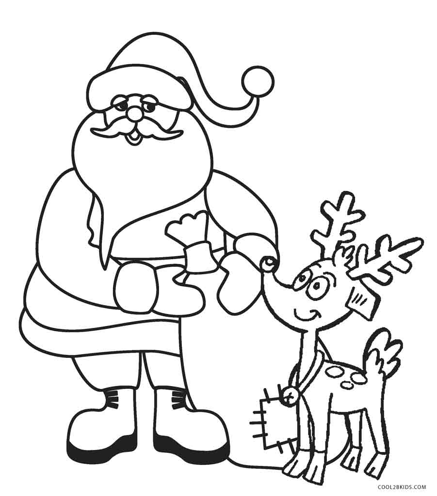 Coloring Pages : Coloring Pages Free Printable Santa For - Xmas Coloring Pages Free Printable