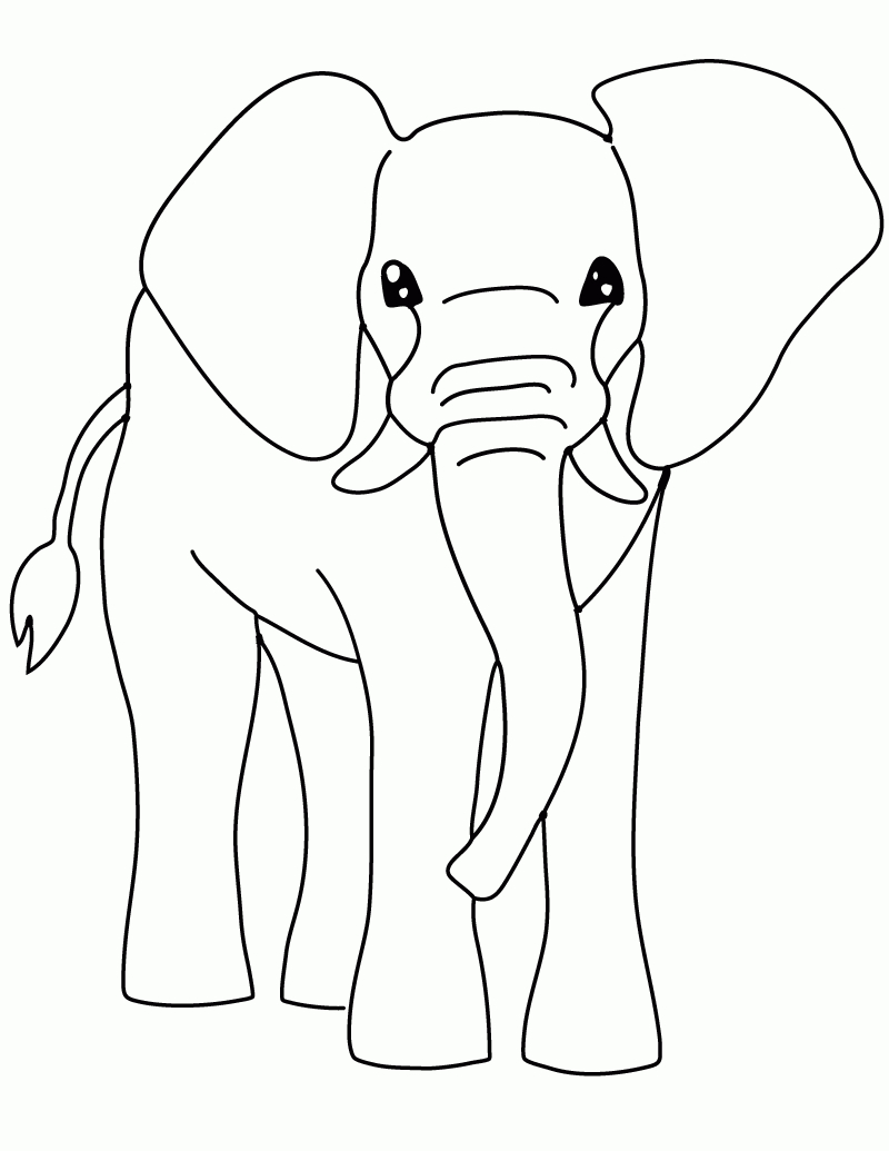 Coloring Pages : Elephant Coloring Book Pages Page Of An Staggering - Free Printable Elephant Images