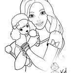 Coloring Pages : Excelent Barbie Coloring Sheets For Girls Doll   Free Printable Barbie Coloring Pages