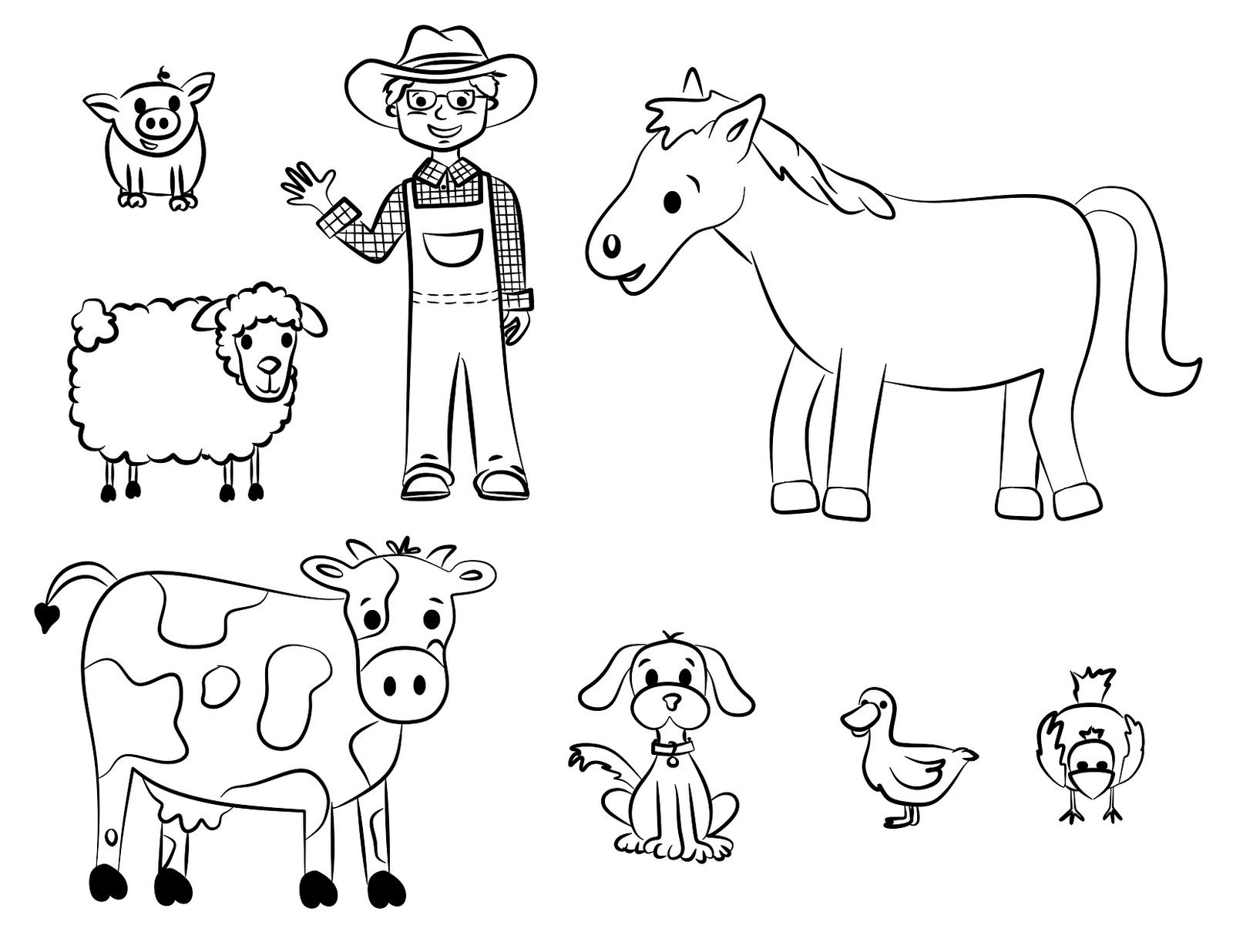 Coloring Pages : Farmnimal Coloring Book Free Printable Pages For - Free Printable Farm Animal Pictures
