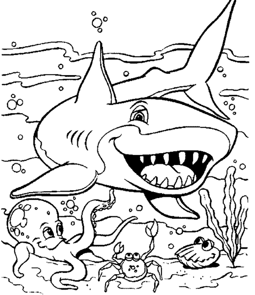 Coloring Pages : Free Coloring Pages Of Sea Animals And Creatures - Free Coloring Pages Animals Printable