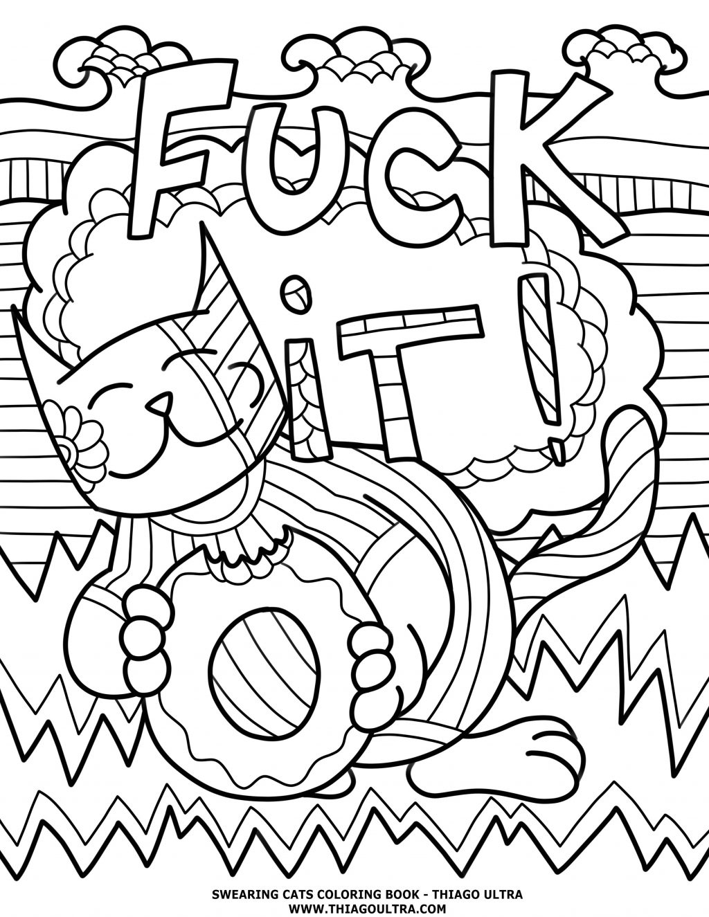 Coloring Pages ~ Free Printable Coloring Pages For Adults Swear - Free Printable Coloring Pages For Adults Swear Words