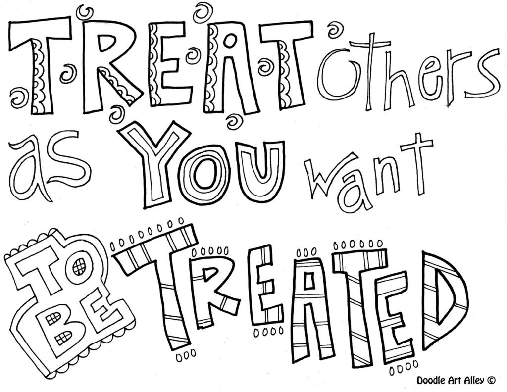 Coloring Pages ~ Free Printable Coloring Pages Quotes Photo Ideas - Free Printable Coloring Pages On Respect