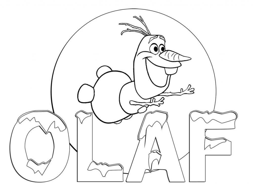 Coloring Pages : Olaf Coloring Page 1024X768 Staggering Freeble - Free Printable Coloring Pages Disney Frozen