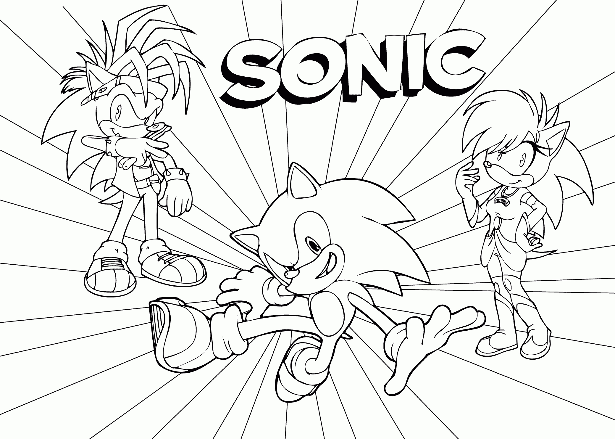 Sonic Coloring Pages Free Printable Free Printable