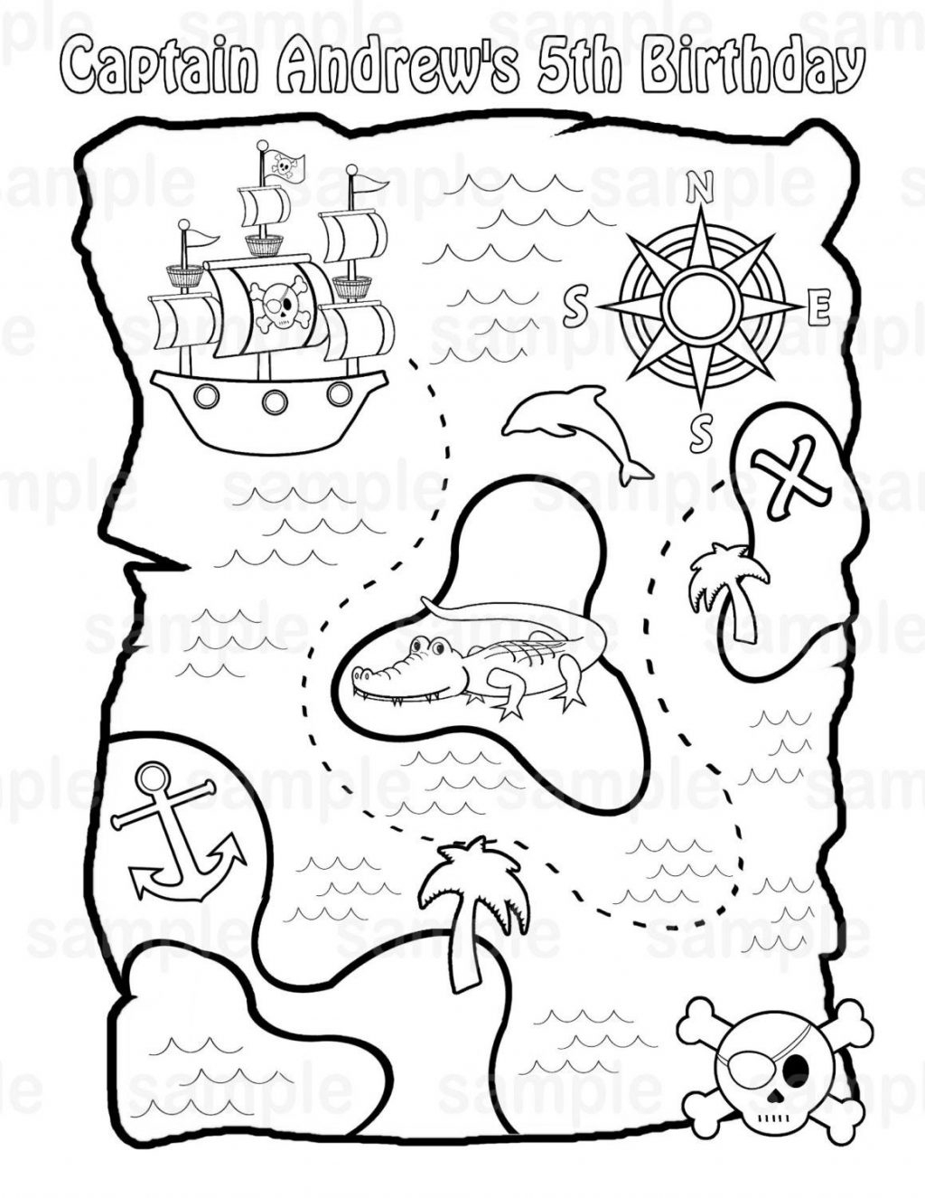 Coloring Pages ~ Treasure Map Coloring Pages Free Page Preschool - Free Printable Pirate Maps