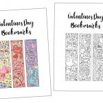 Coloring Valentine's Day Bookmarks Free Printable ~ Daydream Into   Free Printable Bookmarks For Libraries