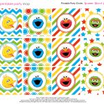 Coloured Sugar | Sesame Street Party   Free Printable Sesame Street Cupcake Toppers