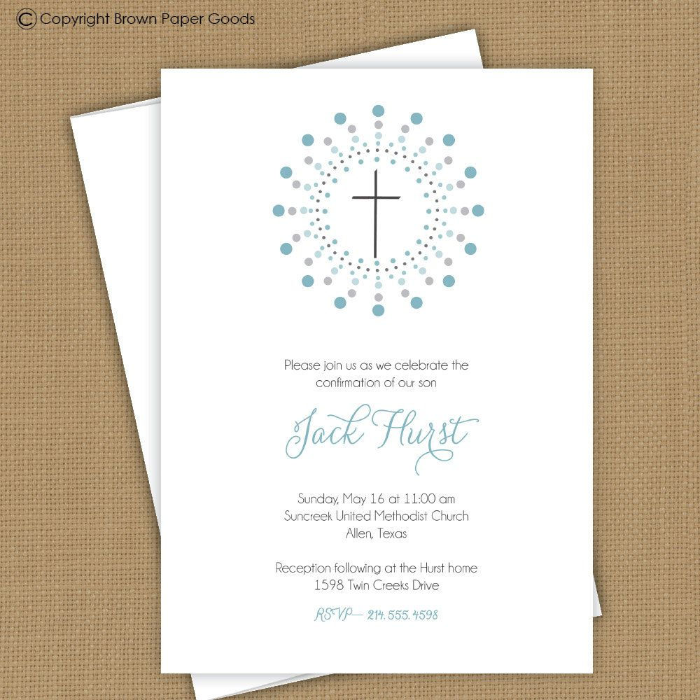 Confirmation Invitation Template | Confirmation Template - Free Printable First Communion Invitation Templates