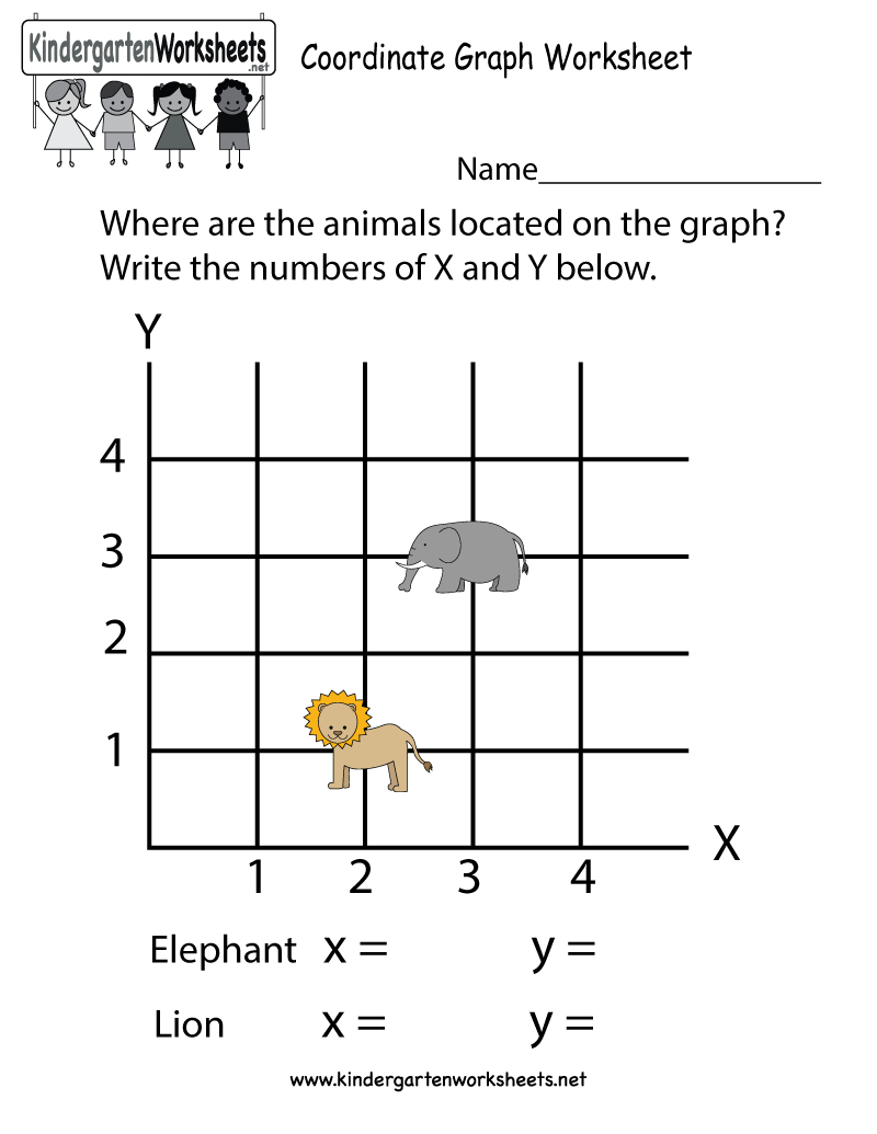 Coordinate Graph Worksheet - Free Kindergarten Math Worksheet For Kids - Free Printable Coordinate Graphing Pictures Worksheets