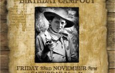 Cowboy Free Template For Wanted Poster | Www.galleryneed - Free Printable Wanted Poster Invitations
