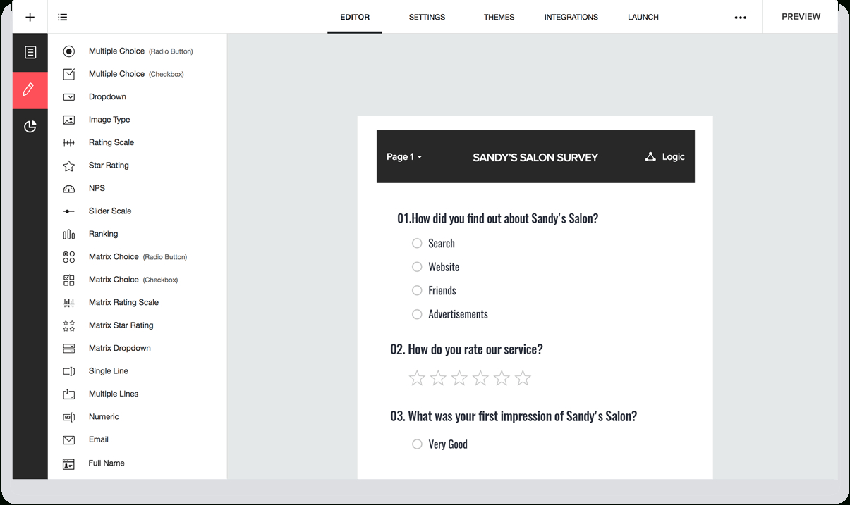 Create Online Surveys And Questionnaires For Free : Zoho Survey - Make A Printable Survey Free