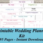 Creative Of Free Wedding Planner 10 Wedding Planning Templates Rent   Free Printable Wedding Organizer Templates