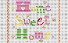 Cross Stitch Patterns Free Printable | Home Sweet Home Free Chart - Needlepoint Patterns Free Printable
