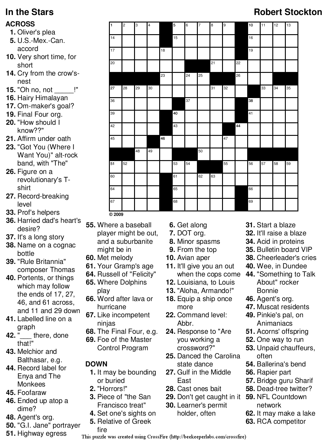 Crossword Puzzle Easy Crosswords ~ Themarketonholly - Free Online Printable Easy Crossword Puzzles