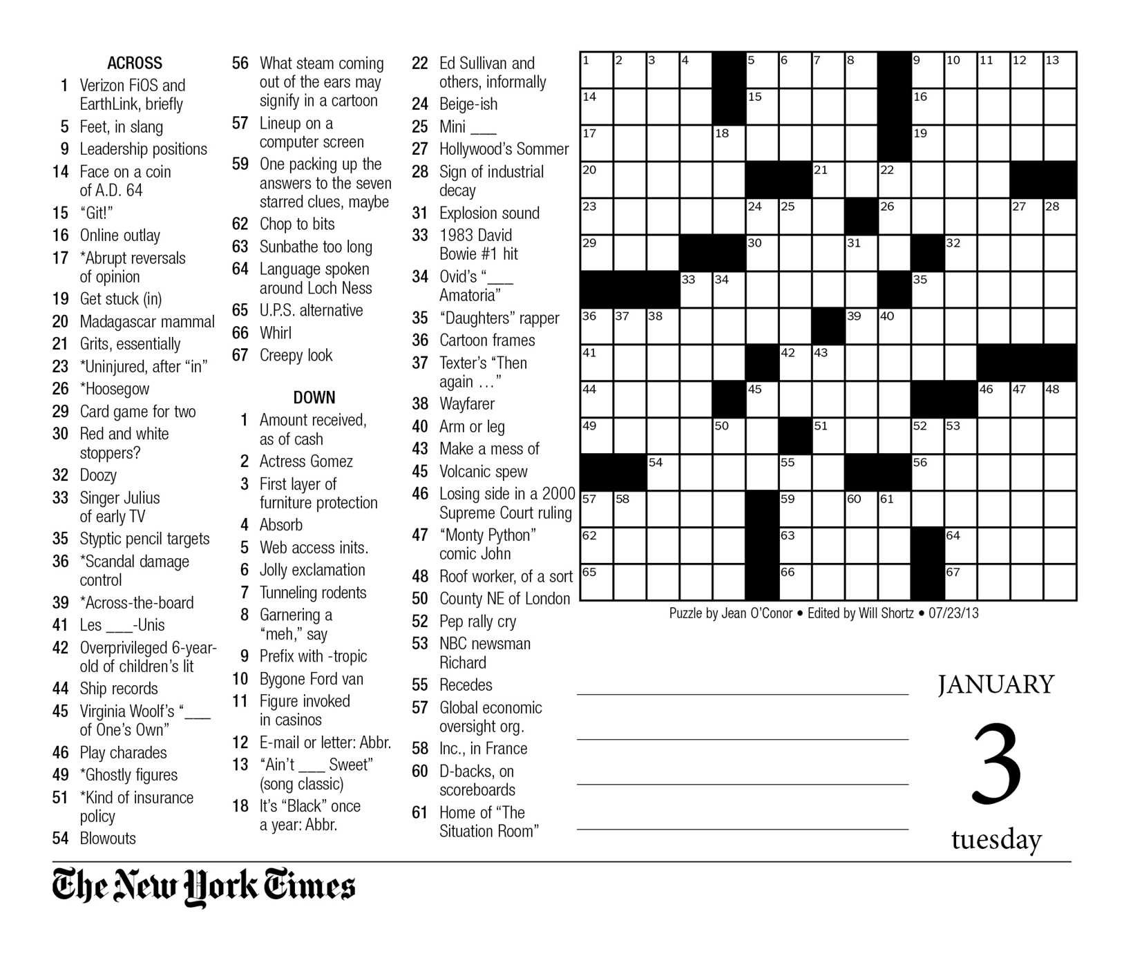 Crosswords Sunday Crossword Puzzle Printable ~ Themarketonholly - New York Times Crossword Printable Free