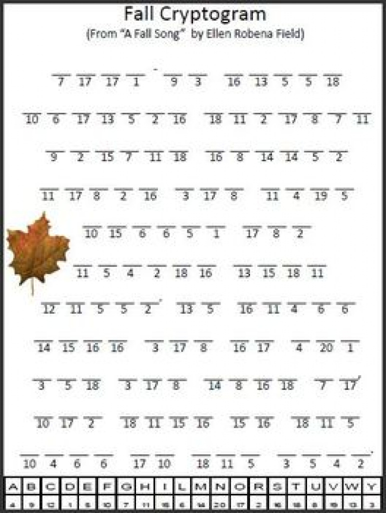 Free Printable Cryptograms For Adults