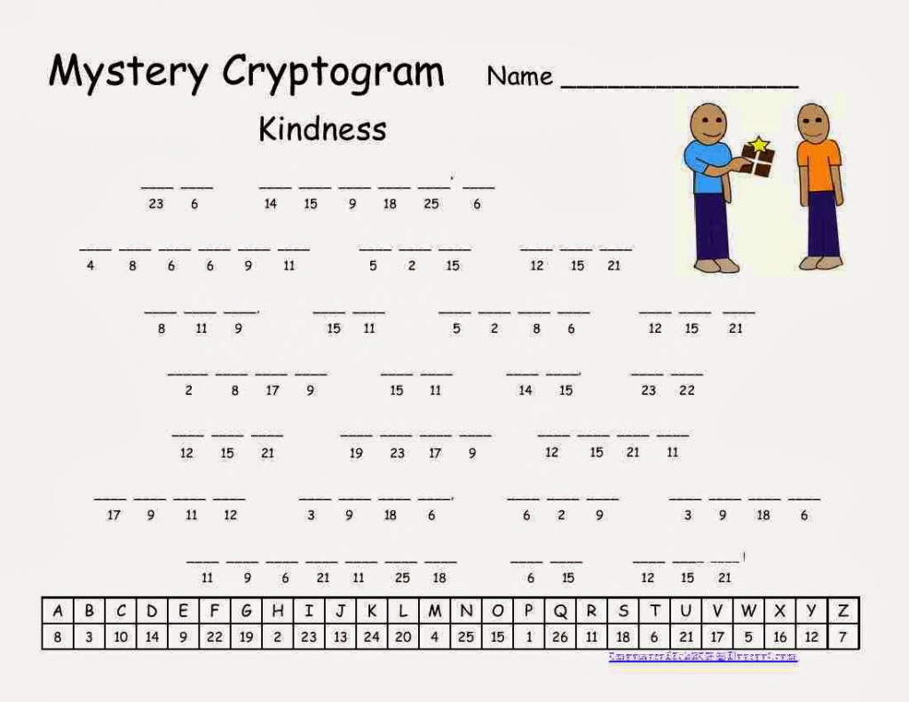 Cryptograms! | Cjrl: Kids Zone With Regard To Free Printable - Free Printable Cryptoquip Puzzles