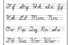 Cursive Writing Alphabet Printable Free Print Alphabet Letter - Free Printable Cursive Handwriting Worksheets