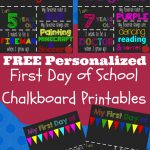 Customize This Free Printable Chalkboard Sign For Your Child Quickly – First Day Of 3Rd Grade Free Printable