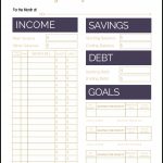 Cute Free Printable Budget Worksheet Templates For Organizing Your   Free Printable Homework Templates