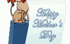 Cute Poodle Dog Happy Mother's Day Printable Greeting Card Within - Free Printable Mothers Day Cards From The Dog