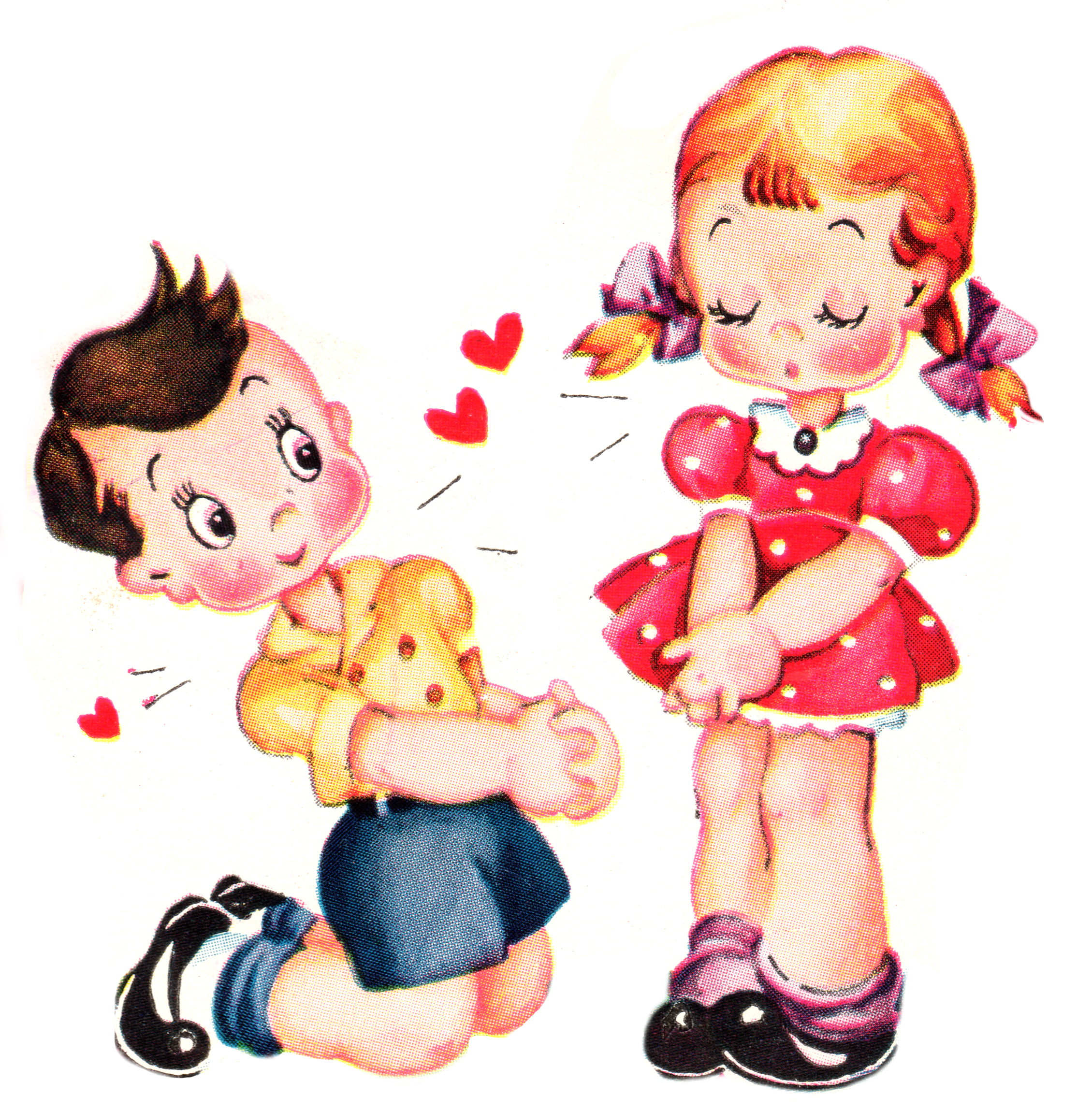 Cute Vintage Valentines Day Clip Art - Free Pretty Things For You - Free Printable Vintage Valentine Clip Art