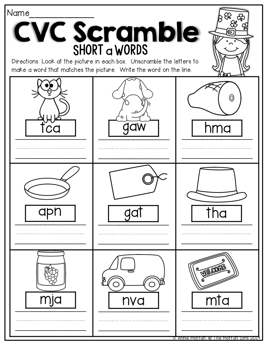 Free Printable Cvc Worksheets