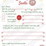Dear Santa Letter Template Printable Best Printable Letter To Santa   Free Printable Letter From Santa Template