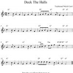 Deck The Halls, Free Christmas Alto Saxophone Sheet Music Notes   Free Printable Christmas Sheet Music For Alto Saxophone
