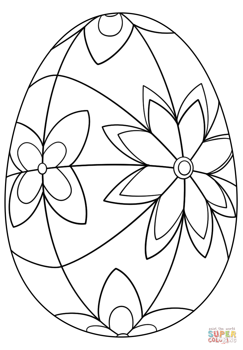Detailed Easter Egg Coloring Page | Free Printable Coloring Pages - Free Printable Easter Basket Coloring Pages