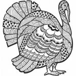 Detailed Turkey Advanced Coloring Page | A To Z Teacher Stuff   Free Printable Pictures Of Turkeys To Color