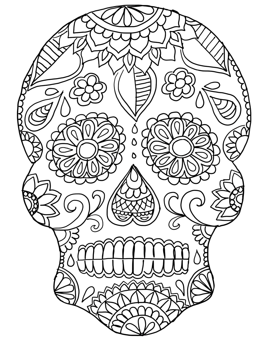 Día De Los Muertos - Day Of The Dead Sugar Skull Craft Ideas | Ooly - Free Printable Sugar Skull Day Of The Dead Mask