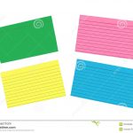 Different Colored Blank Index Cards Isolated Stock Image   Image Of   Free Printable Blank Index Cards