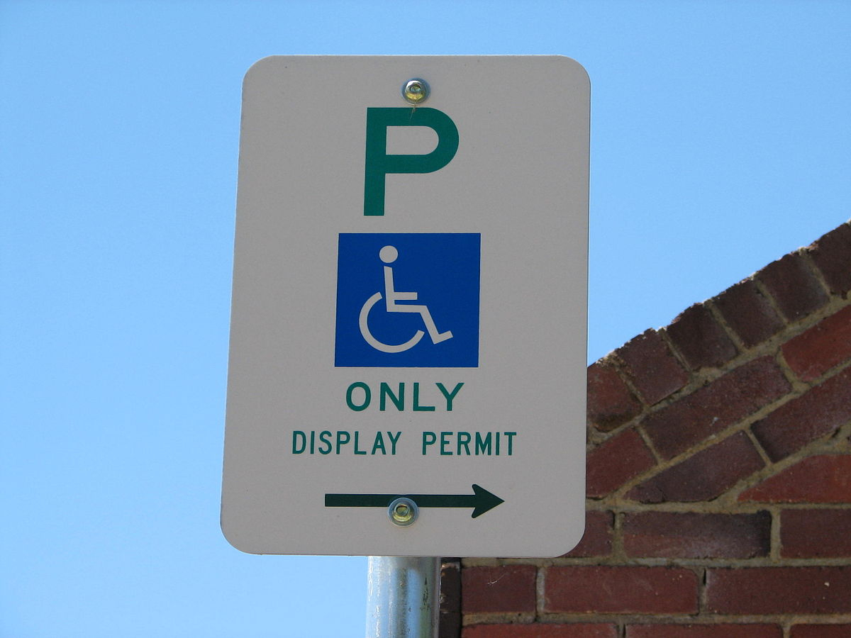 Disabled Parking Permit - Wikipedia - Free Printable Parking Permits