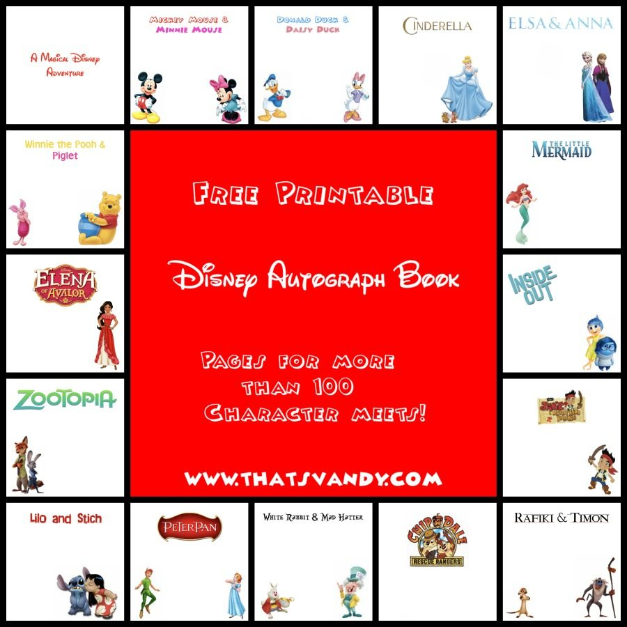 Disney Autograph Book Free Printable - That&amp;#039;s Vandy - Free Printable Autograph Book For Kids