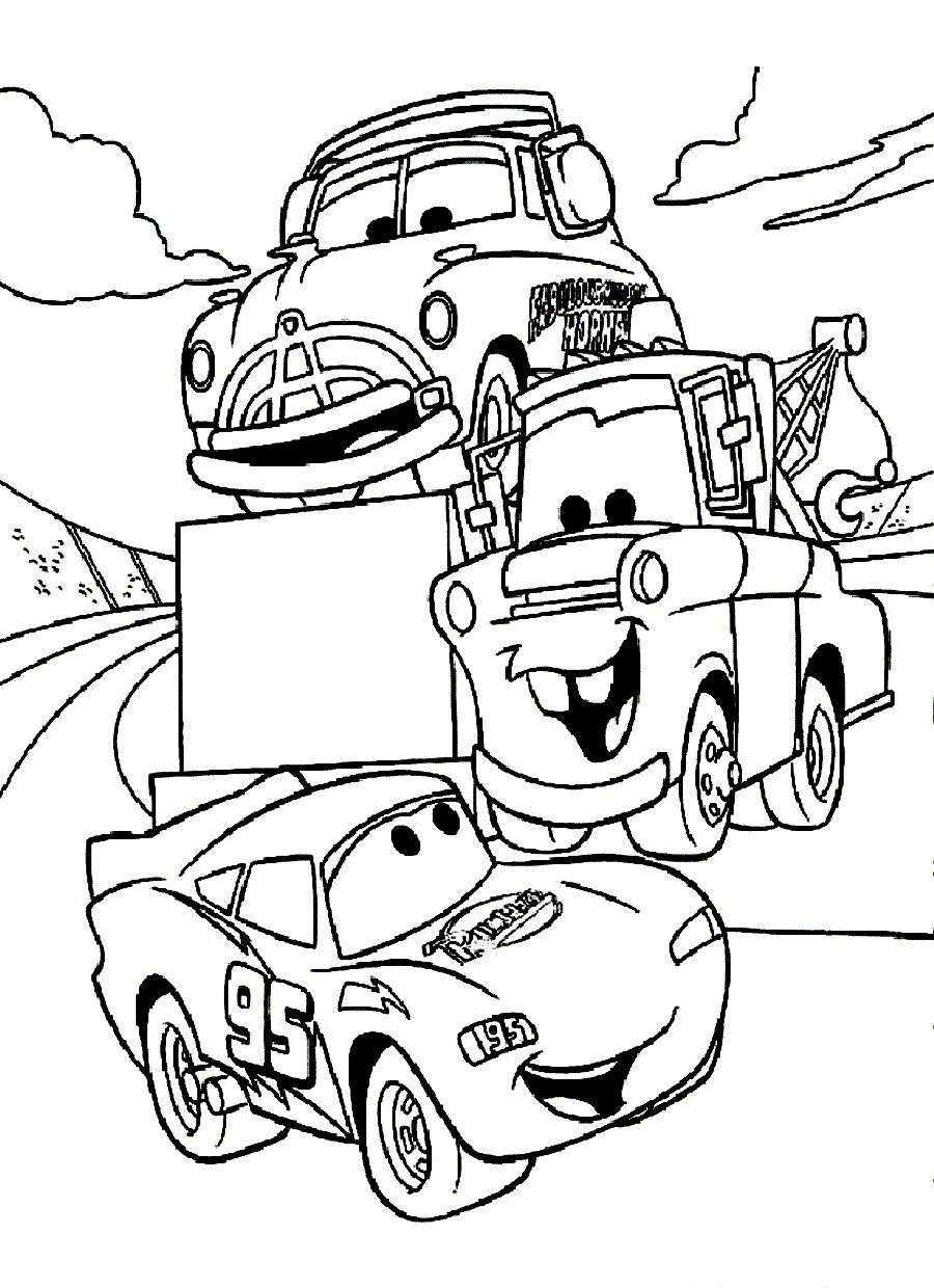 Disney Cars Coloring Pages - Free Large Images | Arts | Cars - Cars Colouring Pages Printable Free