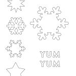 Disney Frozen Elsa Snowflake Hair Barrettes Printable 0813   Disney   Snowflake Template Free Printable