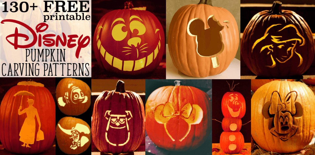 Disney Pumpkin Stencils: Over 130 Printable Pumpkin Patterns - Free Printable Toy Story Pumpkin Carving Patterns