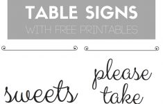 Diy Baby Shower Table Signs With Free Printables - Free Printable Baby Shower Table Signs