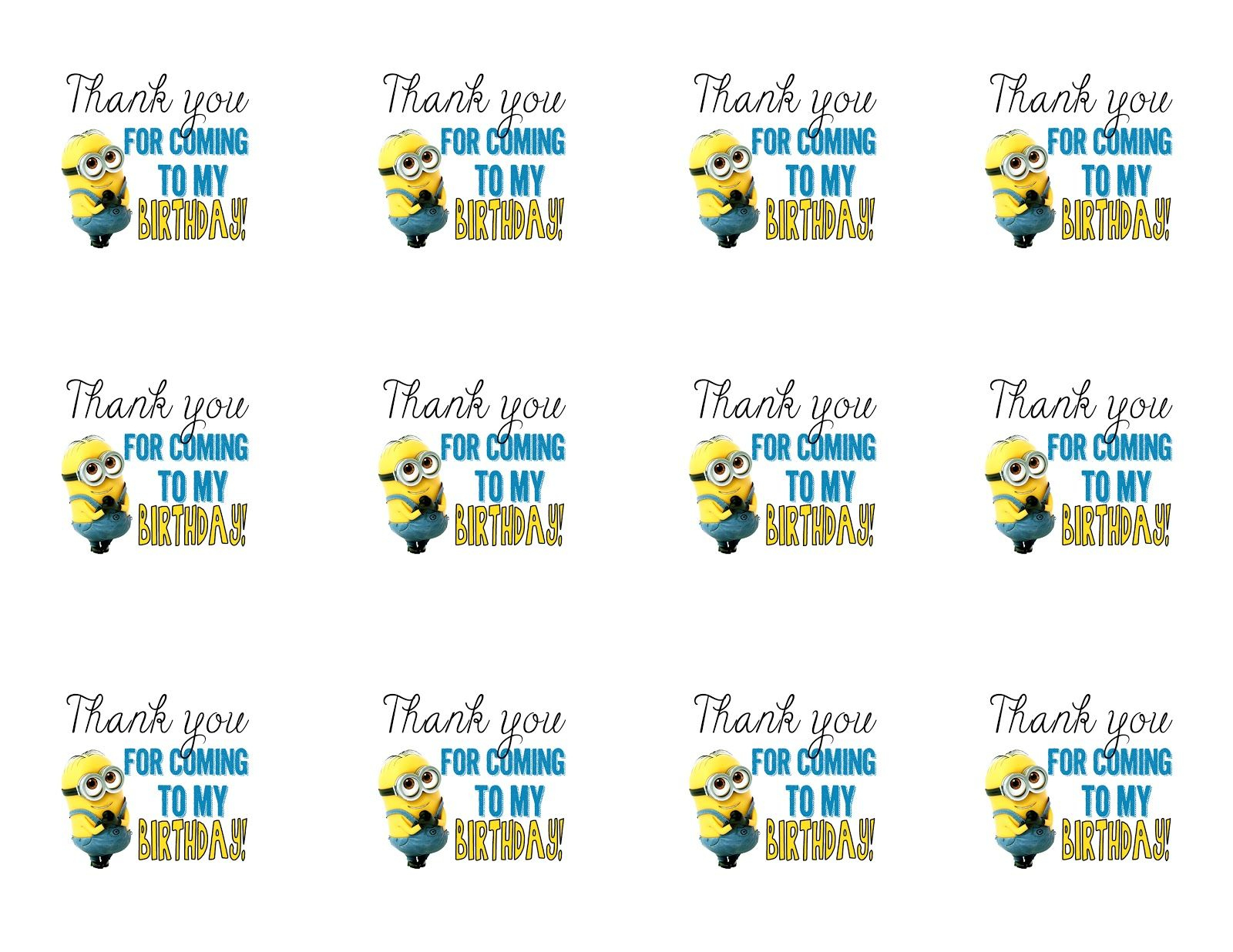 Diy Design Den: Minion Birthday Party With Free Printables. | Minion - Free Printable Minion Food Labels