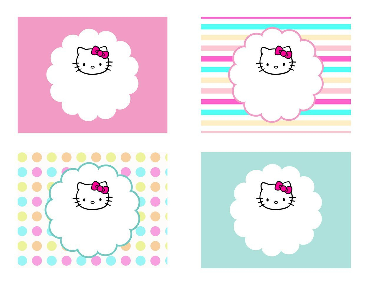Diy Free Hello Kitty Label | Free Birthday Party Decorations - Hello Kitty Name Tags Printable Free